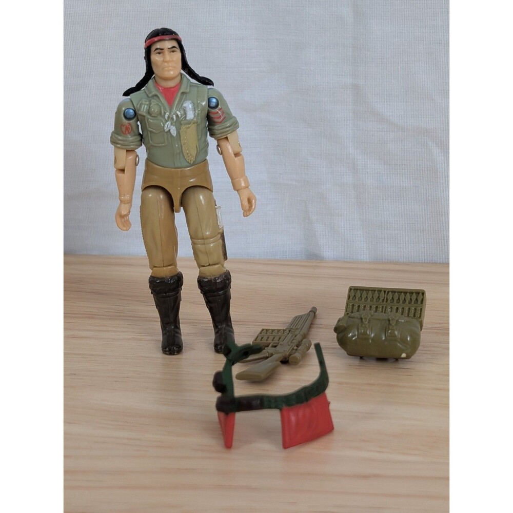 GI Joe 1984 Spirit v1 G.I. ARAH Vintage Figure backpack arrow gun belt